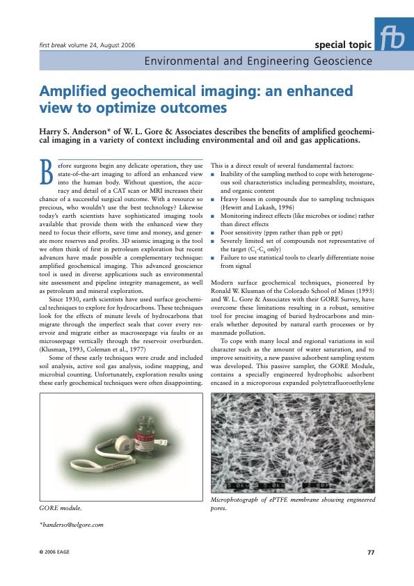 Amplified Geochemical Imaging: An Enhanced View to Optimize Outcomes